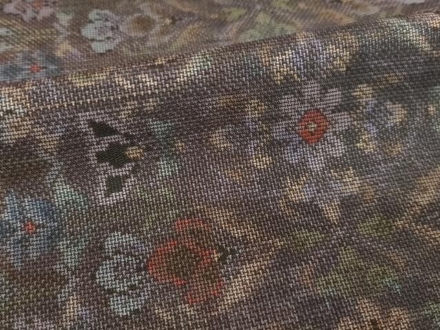  平和屋着物●本場大島紬 カタス9マルキ 花間道 正絹 ck 紬 着物