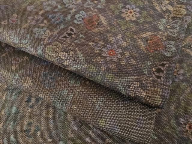 平和屋着物●本場大島紬 カタス9マルキ 花間道 正絹 ck