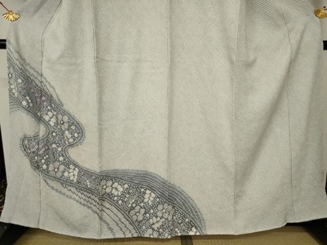  平和屋着物●名門 藤娘きぬたや 総絞り 訪問着 流水花文 正絹 nf 訪問着 付け下げ 着物