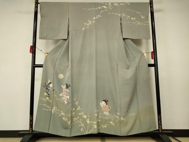 平和屋着物○十日町友禅作家 関口遼一 訪問着 童子遊び 暈し染め 正絹