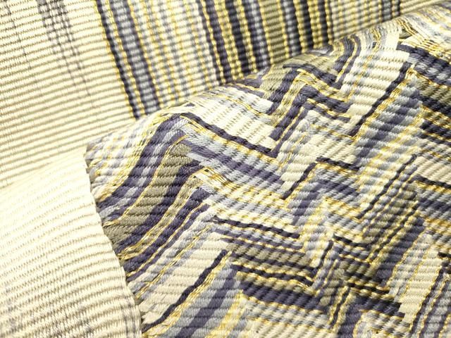 平和屋着物○ひなや工房 くむ・あむ・おる 伊豆蔵明彦 唐組 太鼓柄袋帯