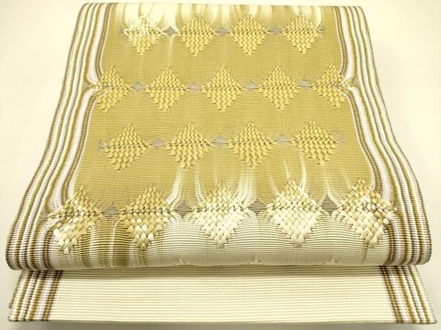 平和屋着物○ひなや工房 くむ・あむ・おる 伊豆蔵明彦 唐組 太鼓柄袋帯