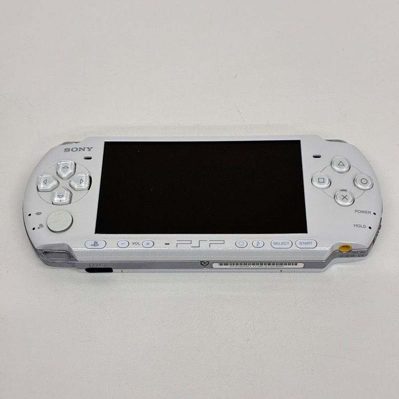 初期化済 動作品 SONY PlayStation Portable PEARL WHITE PSP 3000 ソニー プレイステーションポータブル ピーエスピー パールホワイト ゲーム機 本体 き 0107