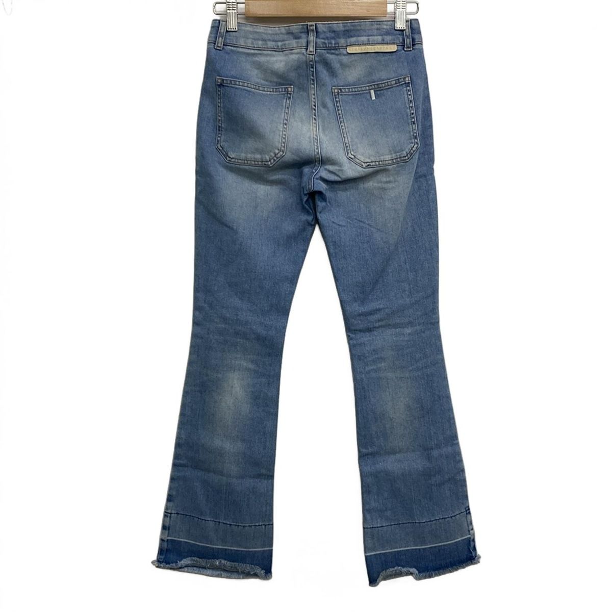 stellamccartney ステラマッカートニー ジーンズ サイズ25 XS レディース - ライトブルー×ブルー フルレングス|ダメージ加工