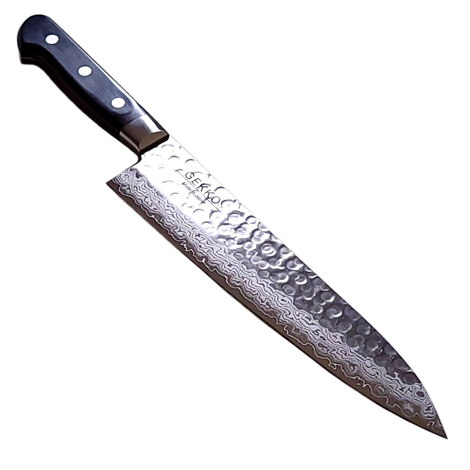 VG10 ダマスカス 牛刀包丁210mm G1754E 日本製 月光作 Amazon｜月光作 V金10号 槌目 ダマスカス 牛刀 包丁 210㎜ #1704 （箱