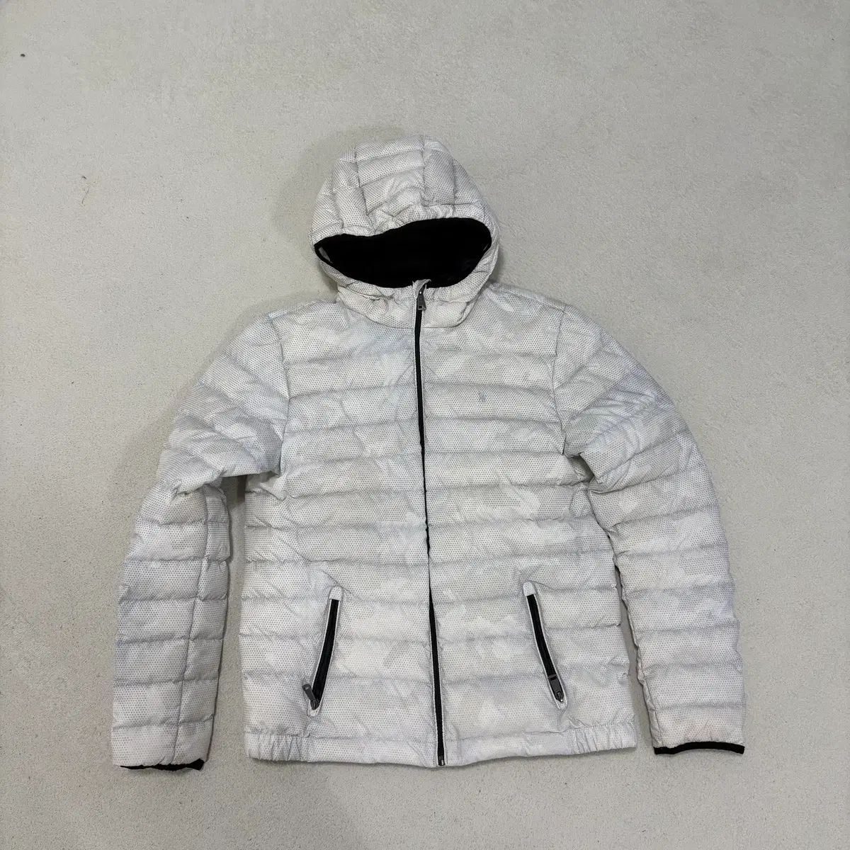 XL POLO RALPH LAUREN ポロラルフローレン キッズ ドット カモフラージュ 白 軽量 ダウン ジャケット 0107