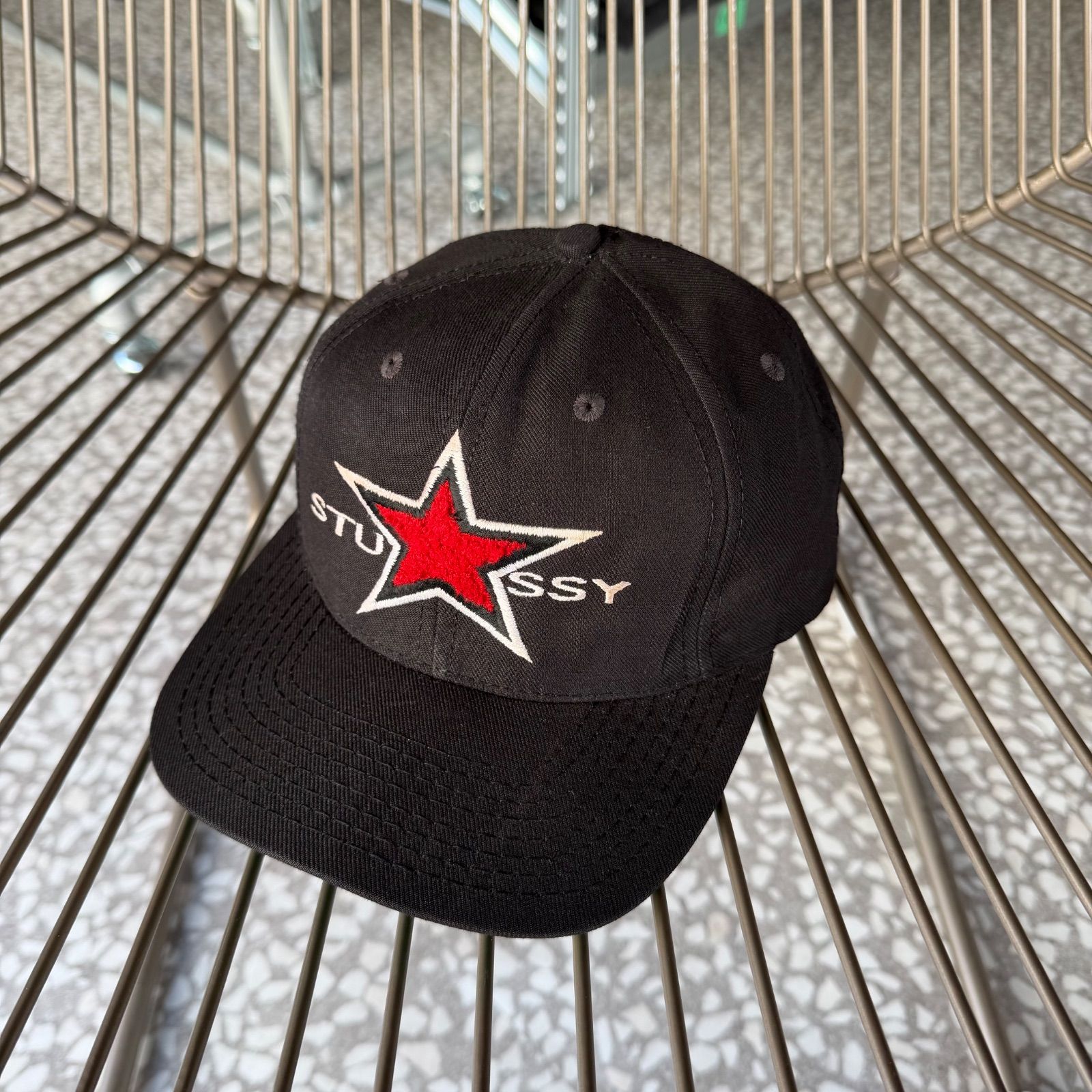 STUSSY / 90's usa製 cap 白タグ オールドステューシー アメリカ製