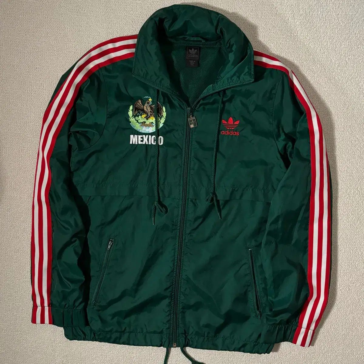 アディダス メキシコ グリーン ファイヤーバード ウィンドブレーカー