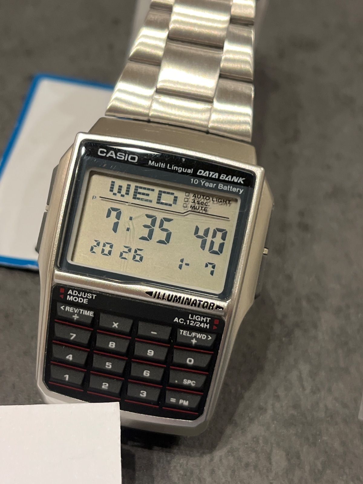 新品 訳あり 特価 CASIO （カシオ） 腕時計 データバンク DBC32D-1A 