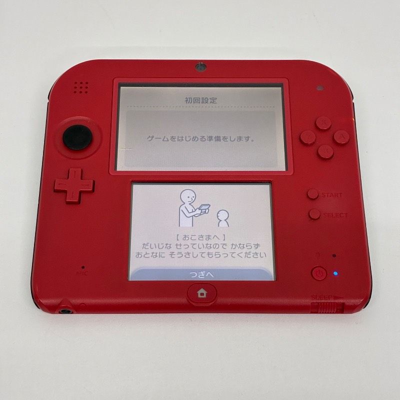 初期化済 動作品 Nintendo 2 DS RED FTR-001 任天堂 ニンテンドー レッド ゲーム機 本体 DS-3500-0107