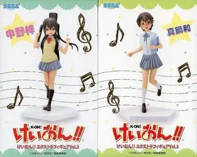 けいおん!!エクストラフィギュア　vol.1 vol.2 vol.3 6点セット 中古】フィギュア 全2種セット 「けいおん!!」 エクストラフィギュア