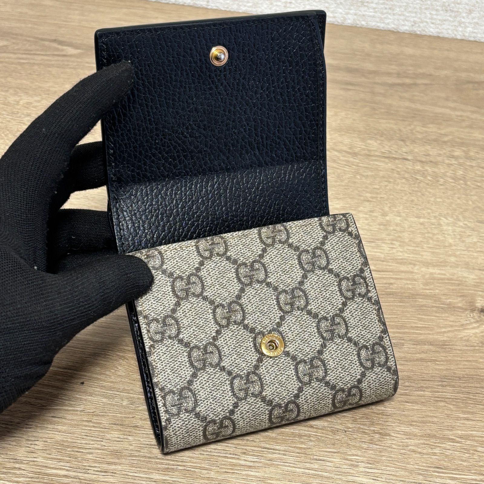 2415 GUCCI グッチ 折り財布 マーモント GG スプリーム コンパクト 2415 GUCCI グッチ 折り財布 マーモント GG スプリーム コンパクト