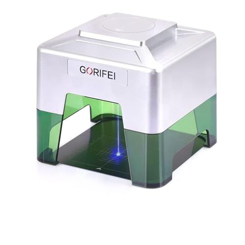 レーザー刻印機 白いレーザー彫刻機 3000 mw DIY道具 家庭用 軽量 小型 耐久 刻印 彫刻切断機 windows Mac対応 iOS Android USB接続用 アプリ操作 使用寿命連続10 000時間以上 初心者 プレゼント レーザー加工機 レmm