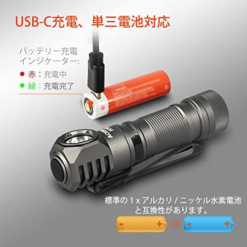 ACEBEAM H16 LED ヘッドライト 懐中電灯兼用 1000ルーメン 高輝度 超