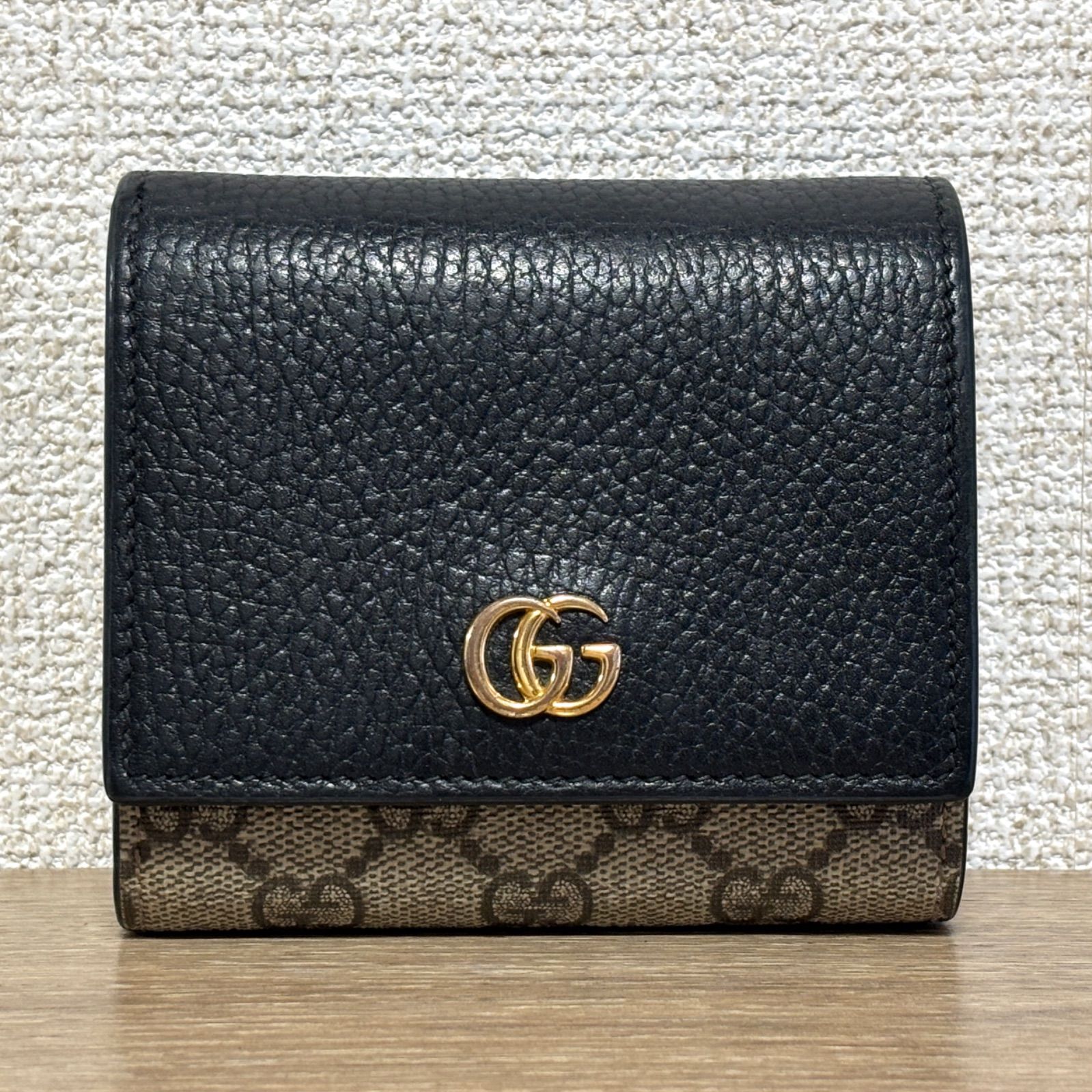 GUCCI グッチ GGマーモント GGスプリーム 折り財布 コンパクト