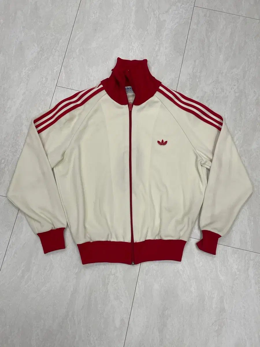 80 s 西ドイツ adidas クリーム レッド ジャージ