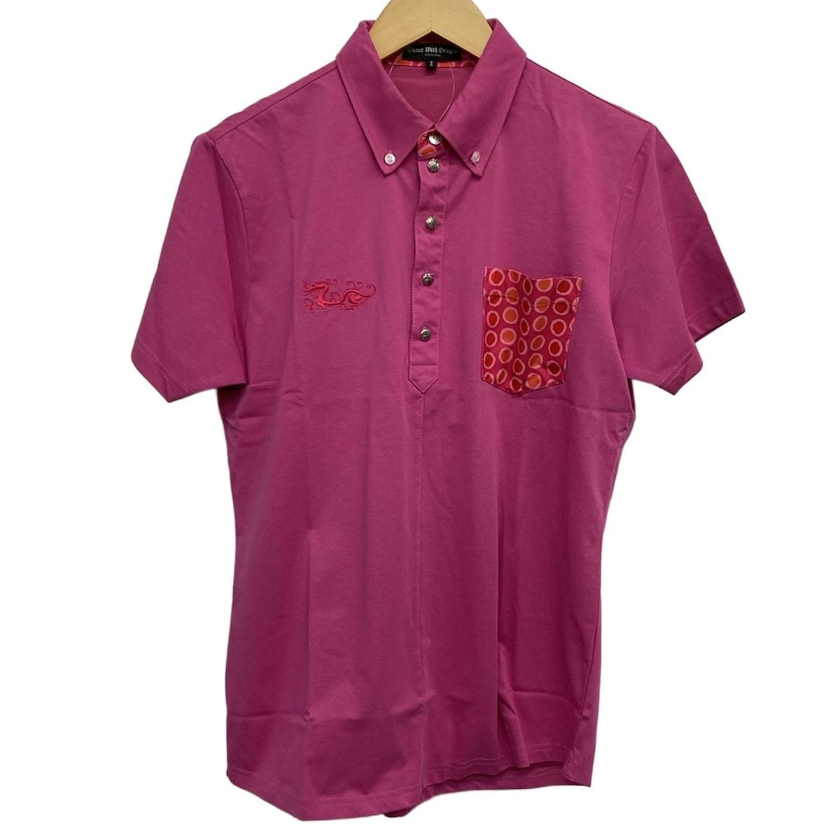 DANCE WITH DRAGON(ダンスウィズドラゴン) 半袖ポロシャツ サイズ2 M