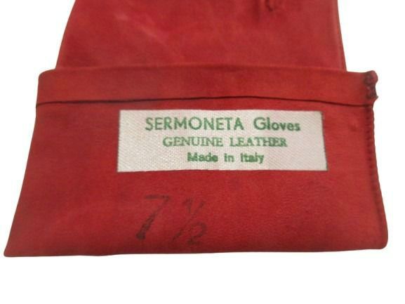 セルモネータ Sermoneta gloves グローブス 手袋 天然皮革 赤 レッド 7