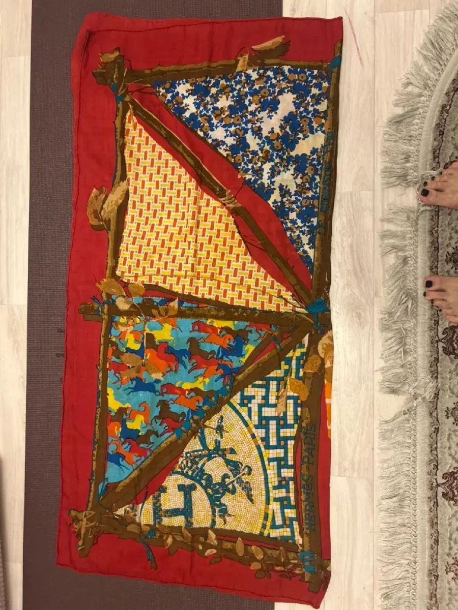 エルメス カシミア スカーフ兼ショール