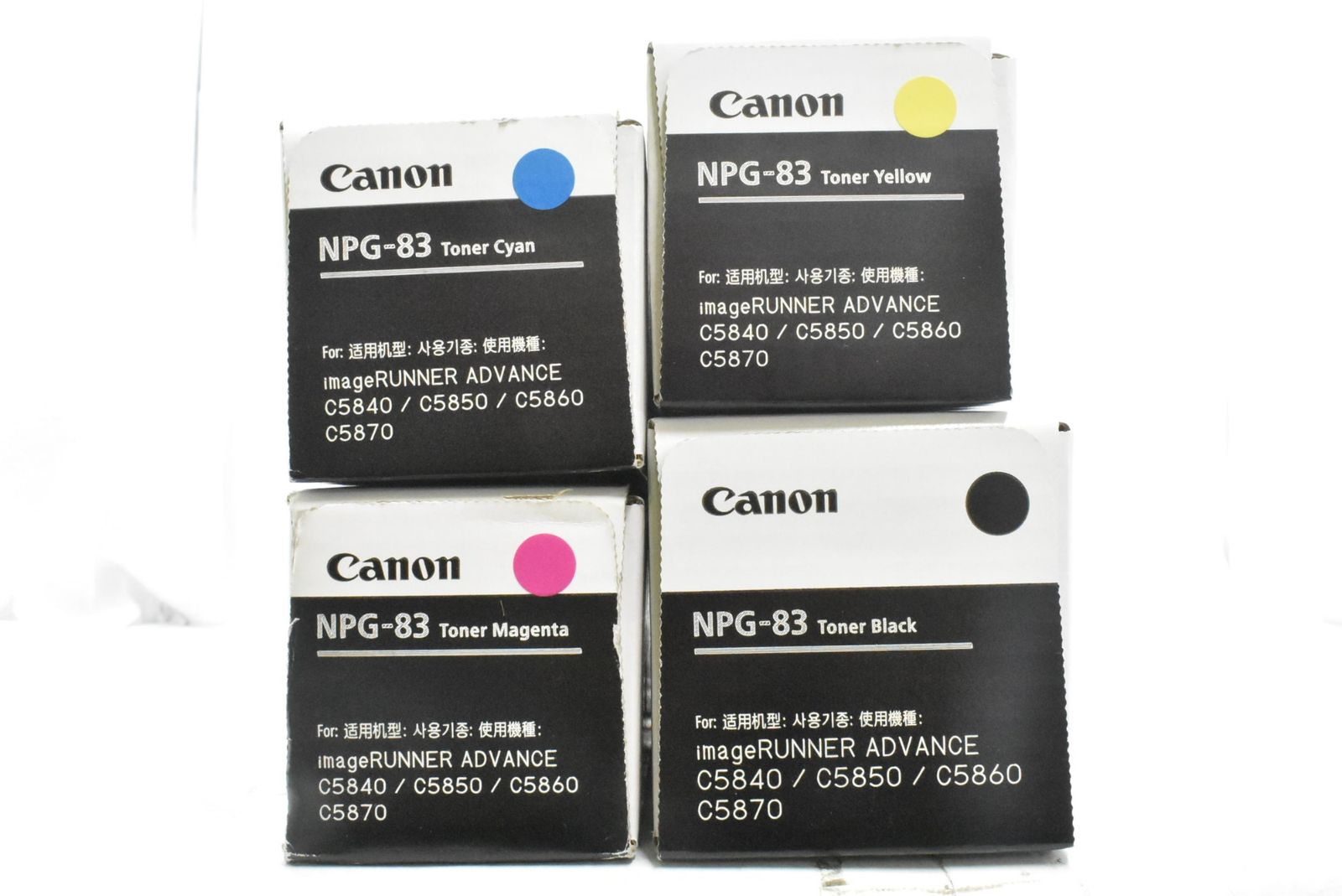 未使用 CANON 純正 トナー NPG-83 4色（シアン・マゼンタ・イエロー