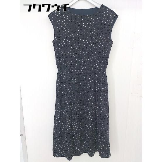 ◇ GLOBAL WORK フレンチスリーブ 水玉 ドット 膝下丈 ワンピース