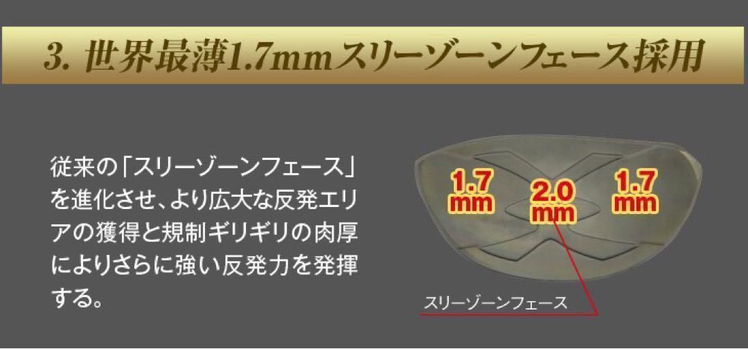 世界最薄フェースの超高反発で驚異の40yUP実現！☆ ワークスゴルフ