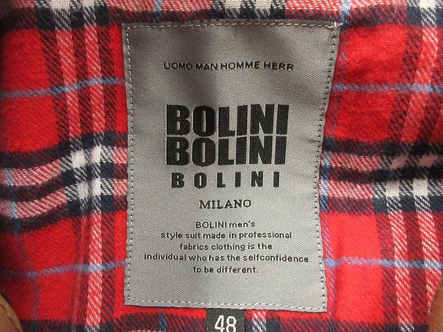 BOLINI ボリーニ レザージャケット カウハイド 48 ブラウン 革ジャン