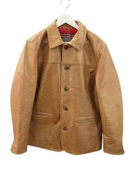 【美品】BOLINI ボリーニ カウハイド レザー トラッカージャケット 48 美品】BOLINI ボリーニ カウハイド レザー トラッカージャケット 48