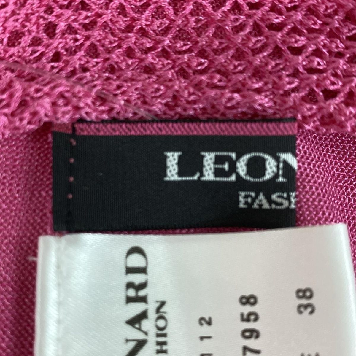 LEONARD(レオナール) カーディガン サイズ38 M レディース美品 ピンク