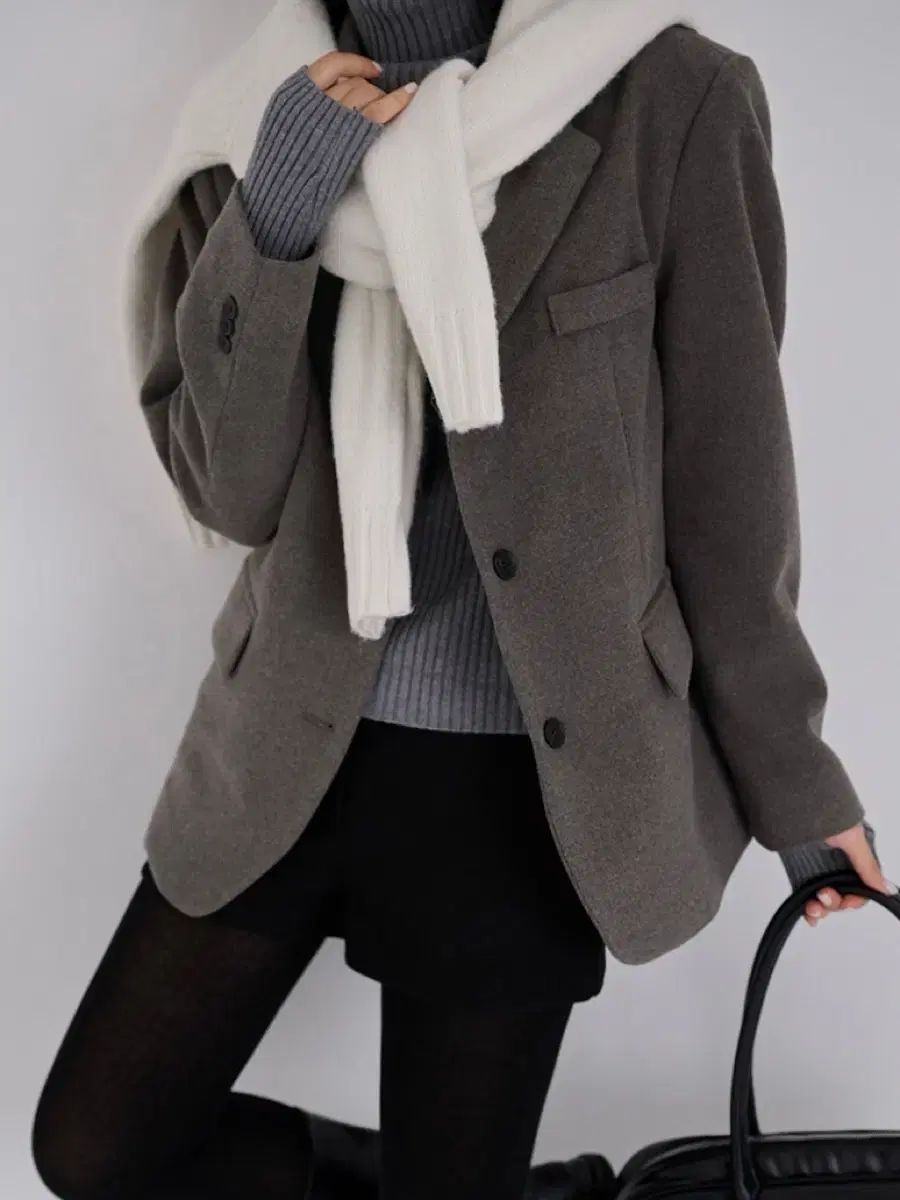 元値9万4千 ウール キルティング Single ジャケット チャコール 44-66