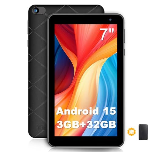 タブレット 7インチ Android 15 8 3 5 GB 32 IPSディスプレイ GHz Wi Fi 6 Type C対応 イヤホンジャック モデル 電子書籍 漫画 データ閲覧 GPS未対応 ケース付き PRI bff 18 f 98