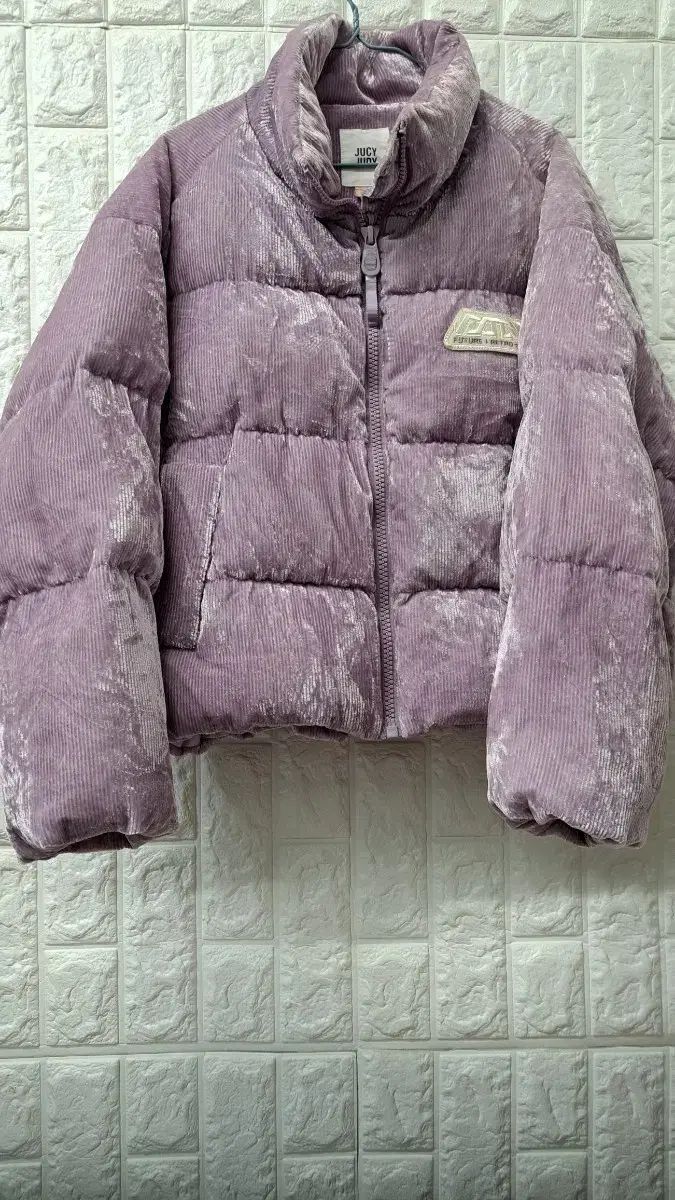 Juci コーデュロイ パープル ショートダウン フリーサイズ