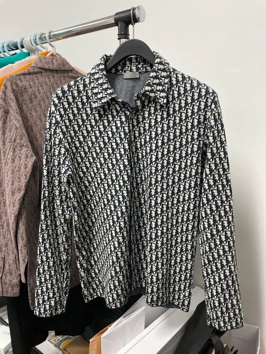 ディオール オブリーク ニット シャツ L