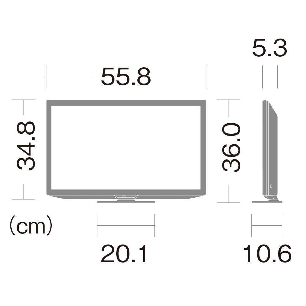シャープ 24 V型 液晶 テレビ AQUOS 2 T-C DE-B ハイビジョン 外付けHDD裏番組録画対応 2021年モデル ブラック 24型 外付けHDD裏番組録画対応|ブラック