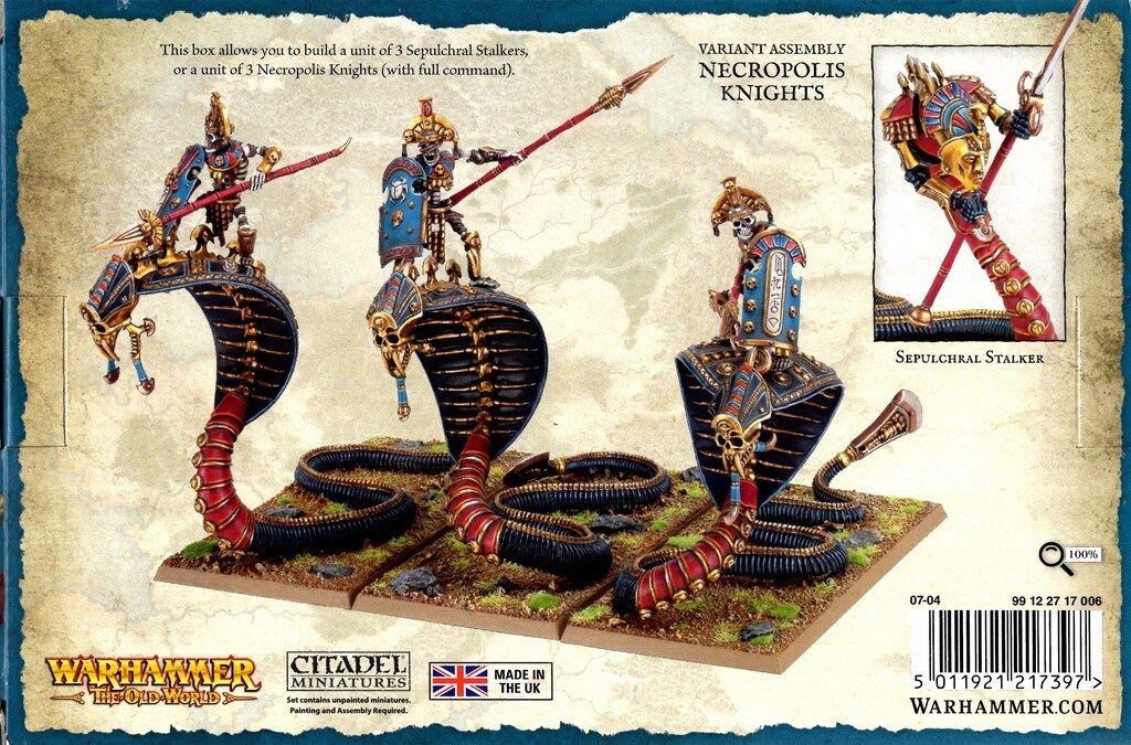 GAMES WORKSHOP WARHAMMER THE OLD WORLD TOMB KINGS OF KHEMRI Spulchral Stalkers