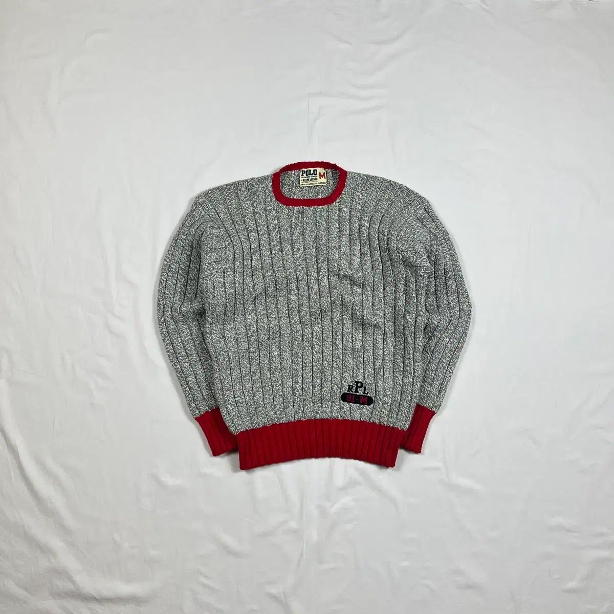90年代 91年 POLO RALPH LAUREN ポロラルフローレン RPL ロゴ ニット セーター