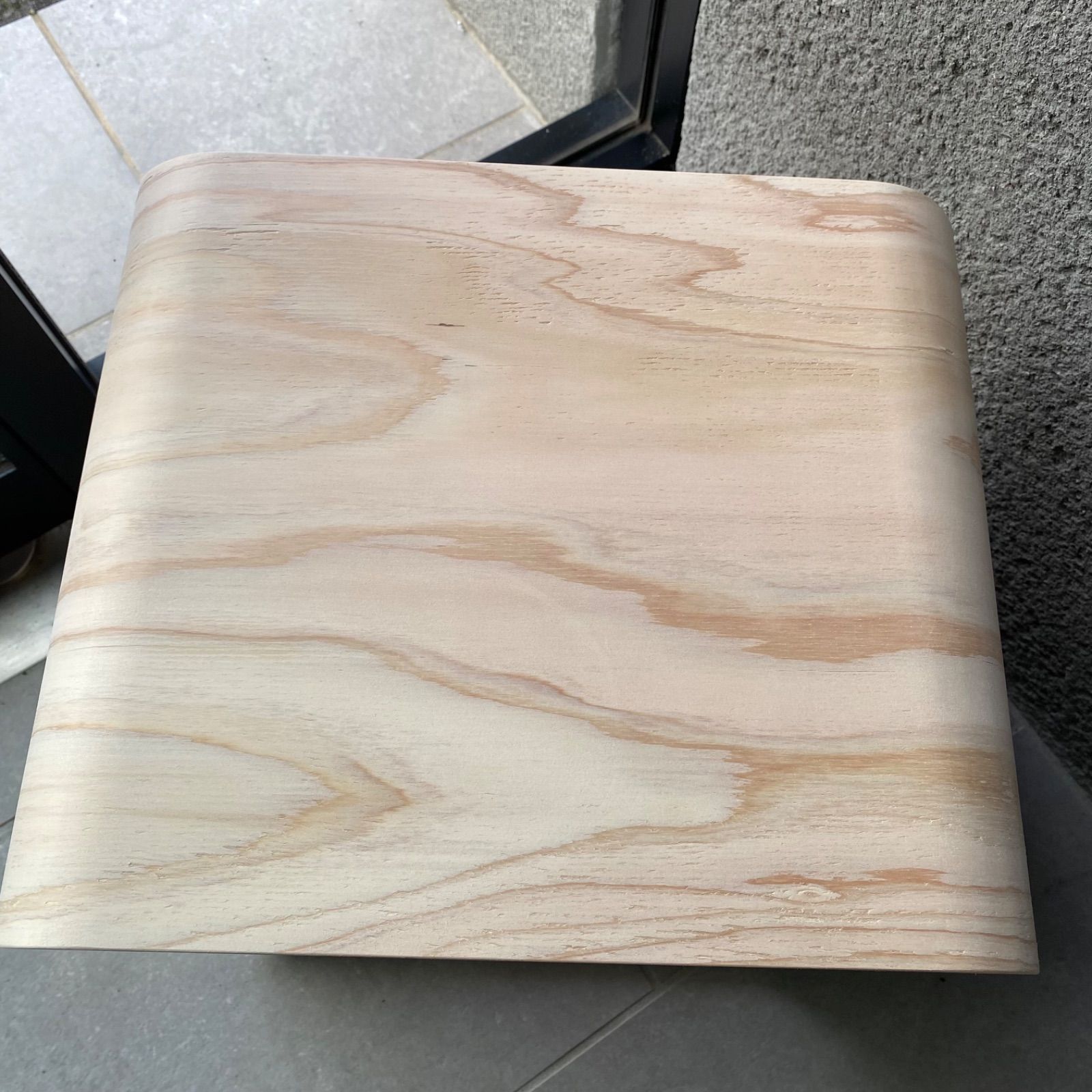 補修あり】 R型シェルフ（角がない 合板 曲線 カーブ 大き目 木製品