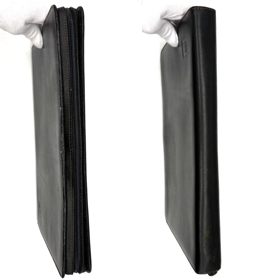 ダンヒル 黒の本革製書類ケース A4対応 ダンヒル 黒の本革製書類ケース A4対応 Amazon | 本革製A4書類ケース