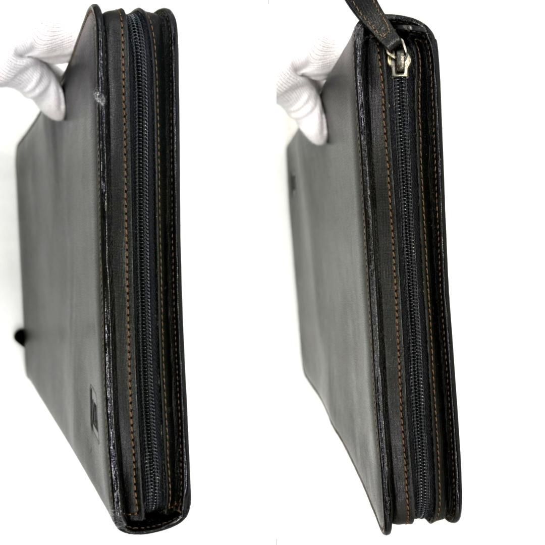 【美品】dunhill ダンヒル 本革2wayブリーフケース 黒 A4可 美品✨】Dunhillダンヒルブリーフビジネスバッグレザー鍵付金具
