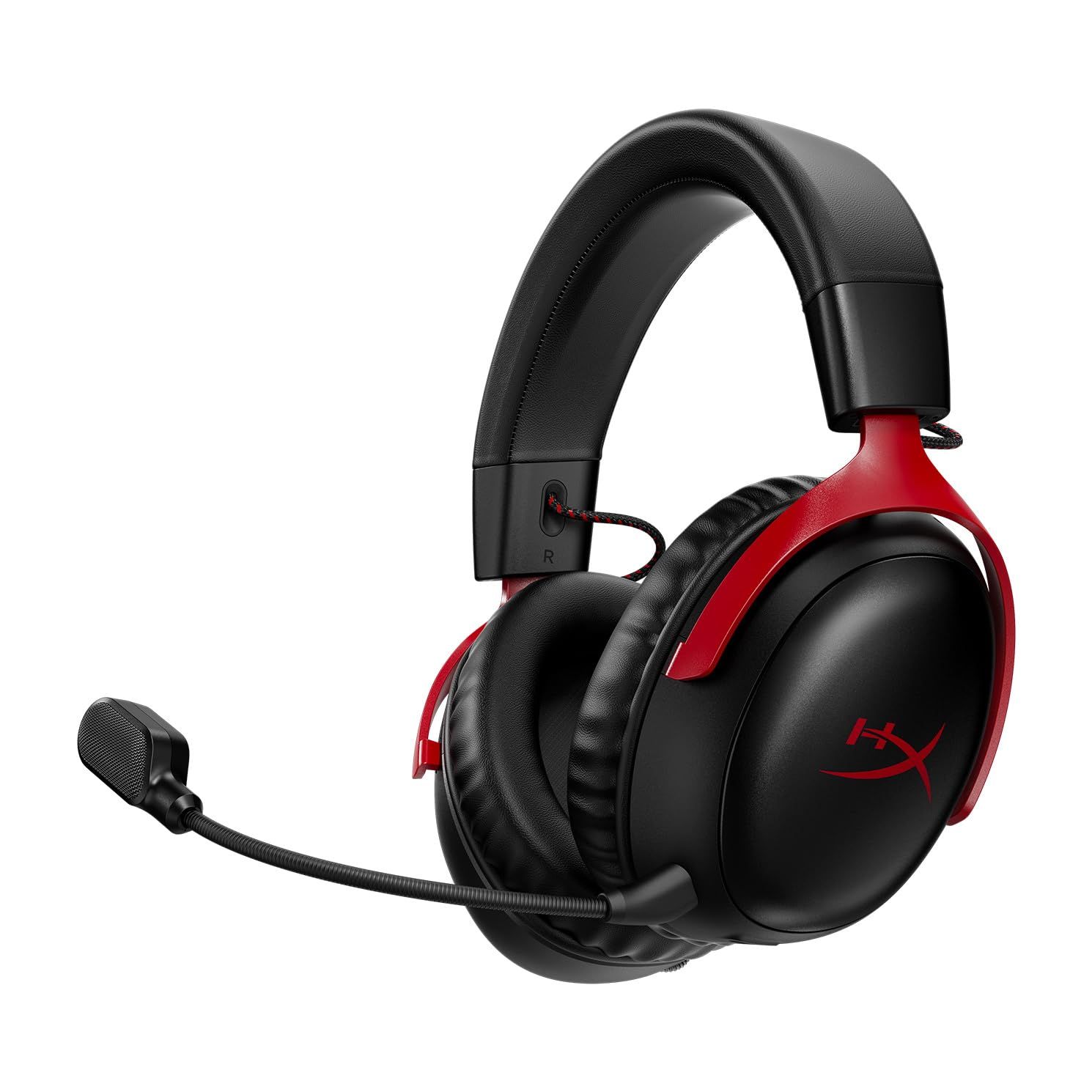 ハイパーエックス HyperX Cloud IIIワイヤレスゲーミングヘッドセット DTS Headphone X空間オーディオ 53 mmドライバー搭載 IIの 快適性 ブラック‐レッド PC PS 5 P レッド ワイヤレス
