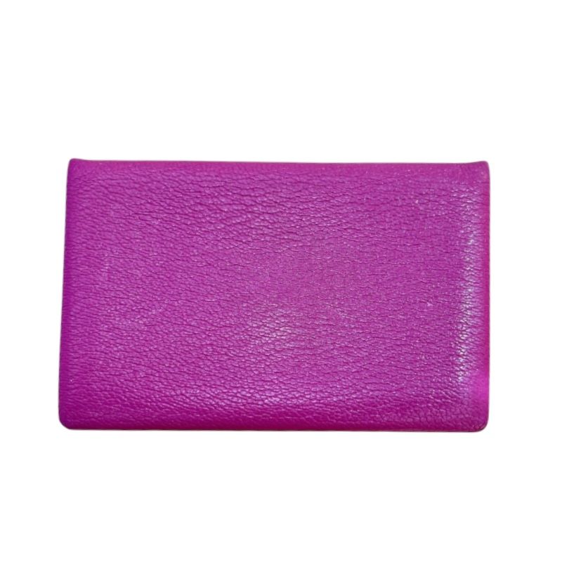 エルメス HERMES カルヴィ C刻印 トスカ シルバー金具 シェーブル レディース カードケース