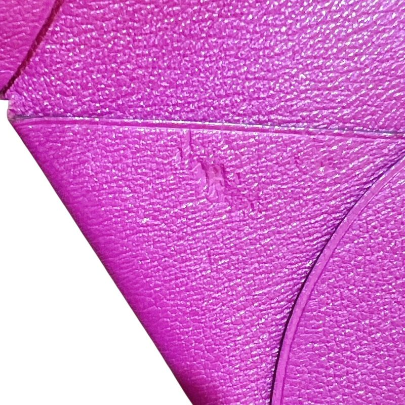  エルメス HERMES カルヴィ C刻印 トスカ シルバー金具 シェーブル レディース カードケース その他 小物