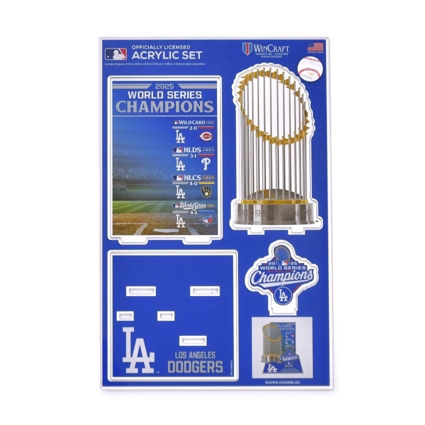MLB公式】ドジャース 2025 ワールドシリーズ チャンピオンズ アクリル