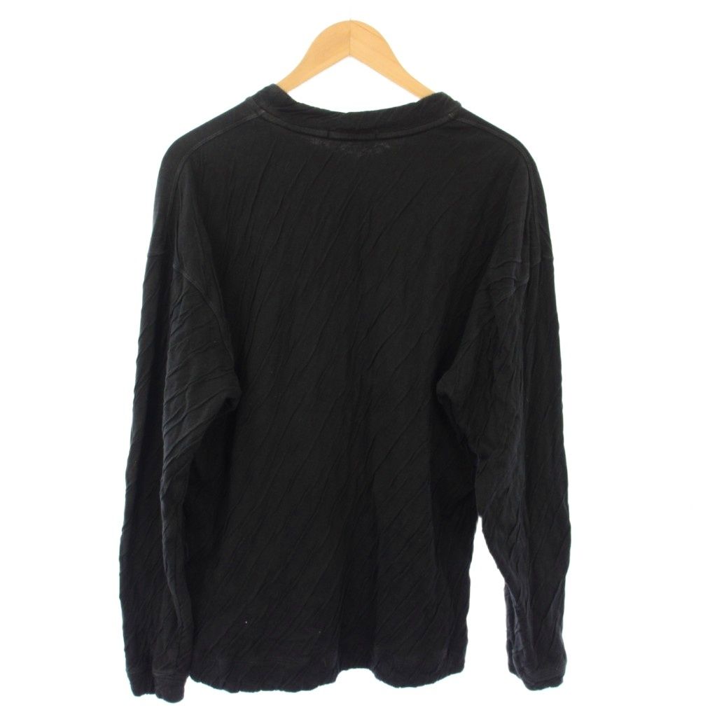 イッセイミヤケメン長袖カットソーISSEYMIYAKEロンTシャツプリーツ皺加工 イッセイミヤケメン長袖カットソーISSEYMIYAKEロンTシャツプリーツ皺