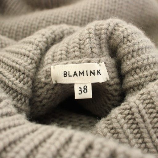 ブラミンク BLAMINK タートルネック カシミヤ ニット セーター 長袖 38