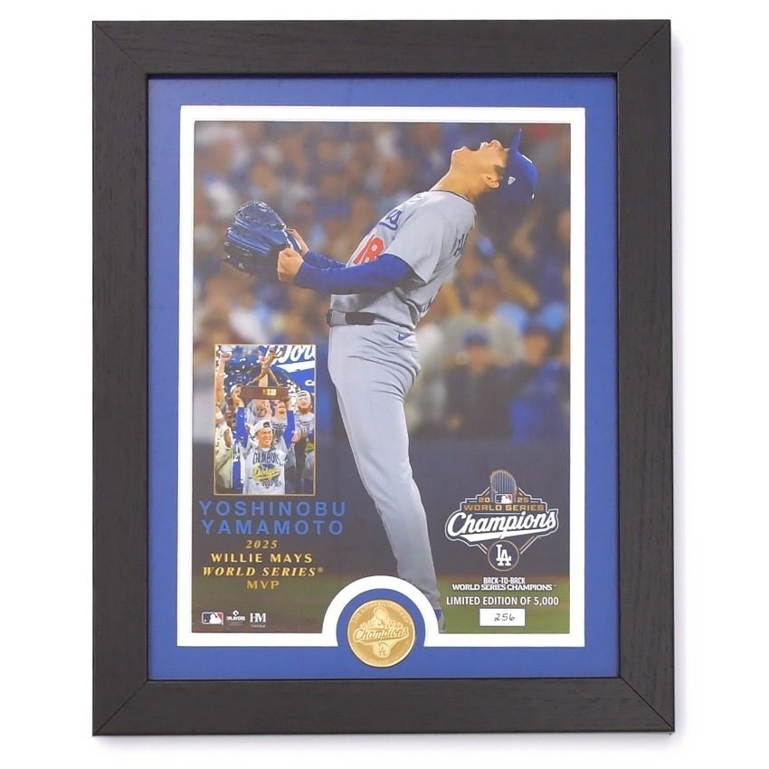 世界限定5000個】山本由伸 MVP フレーム入り 記念フォト コイン