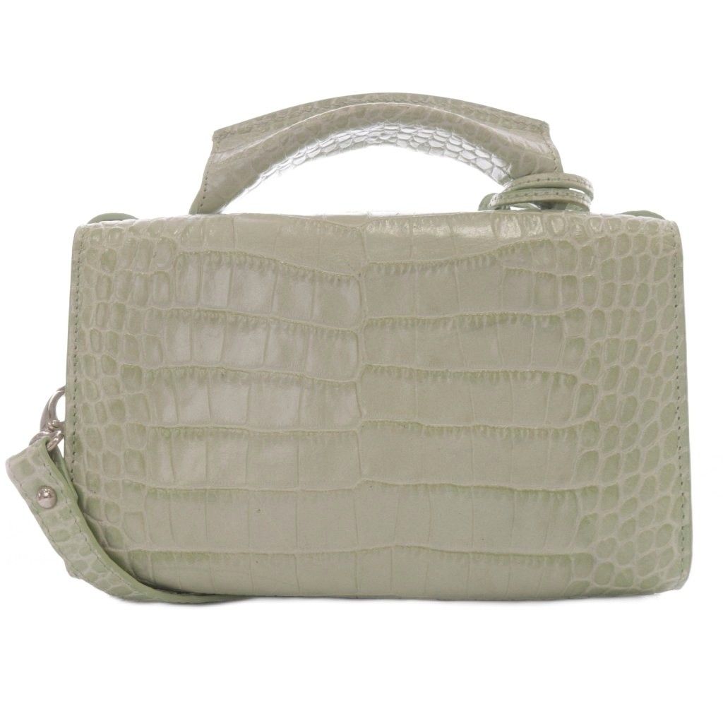 フォクシー FOXEY クロコ型押し 2WAYバッグ ショルダーバッグ レザー