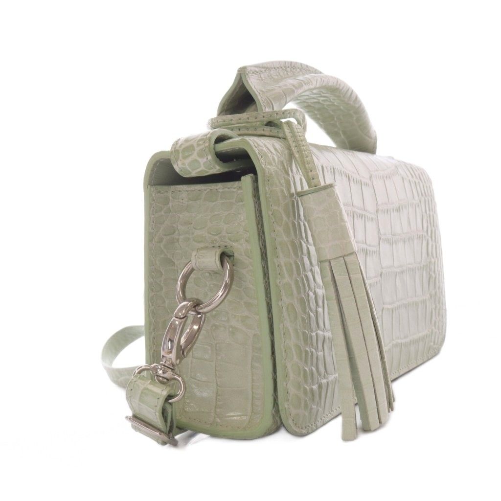 【専用】FOXEY ショルダーバッグ レザー製 フォクシー FOXEY クロコ型押し 2WAYバッグ ショルダーバッグ レザー