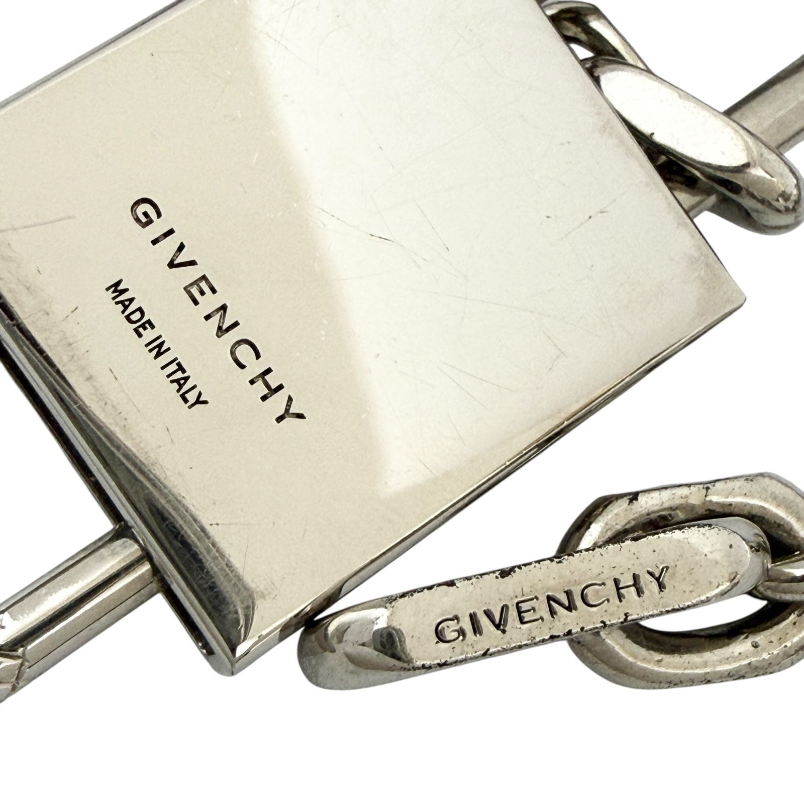 ジバンシィ メンズ パドロック チェーン ネックレス ペンダント 4G