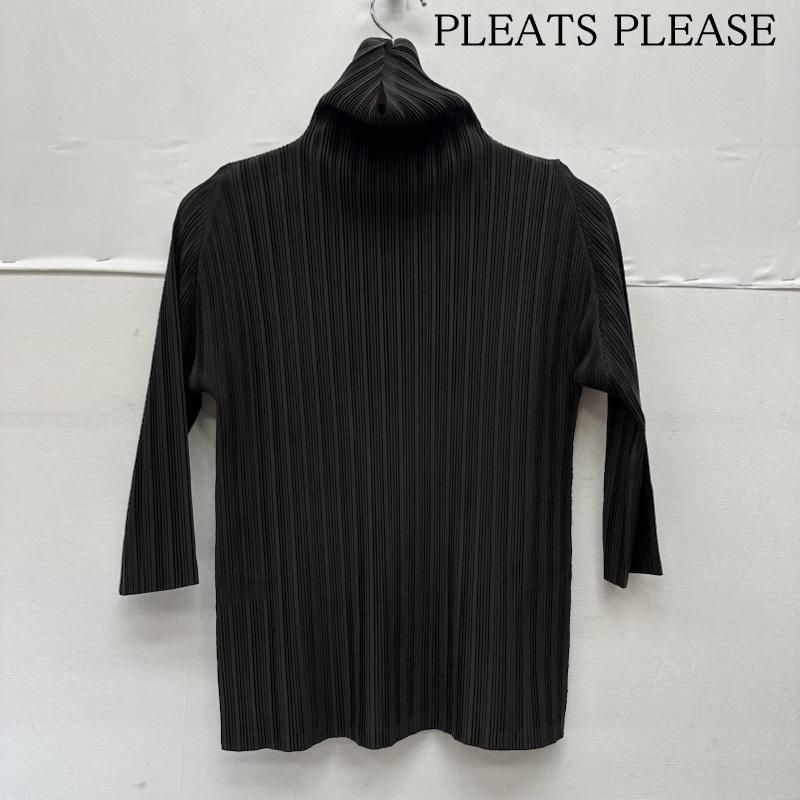 プリーツプリーズ ISSEY MIYAKE ハイネック プリーツ カットソー PP 91-FK 362 レディース 3 ISItems 古着